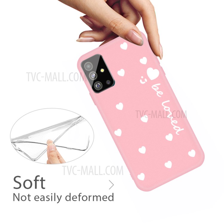 Smile Heart Skin Matte TPU Casing for Samsung Galaxy S20 Plus - Pink-4