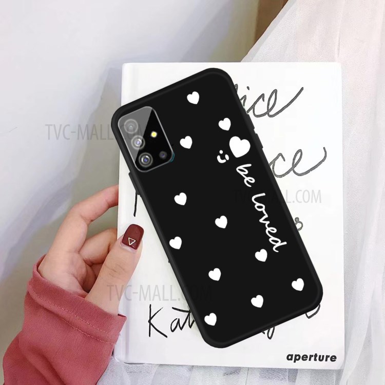 Smile Heart Skin Matte TPU Casing for Samsung Galaxy S20 Plus - Black-2