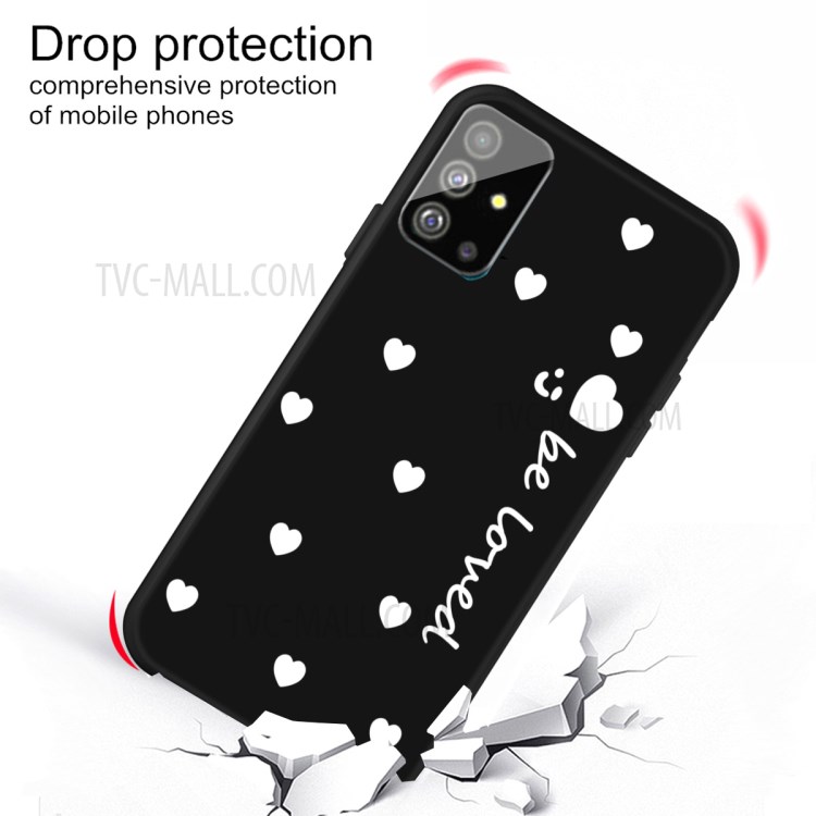 Smile Heart Skin Matte TPU Casing for Samsung Galaxy S20 Plus - Black-3