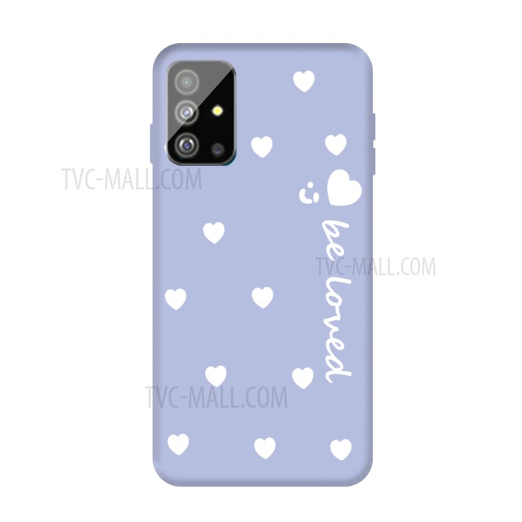 Smile Heart Skin Matte TPU Casing for Samsung Galaxy S20 Plus - Purple-1