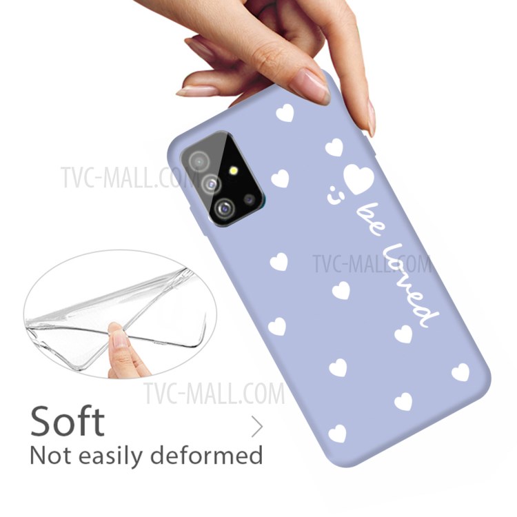 Smile Heart Skin Matte TPU Casing for Samsung Galaxy S20 Plus - Purple-4