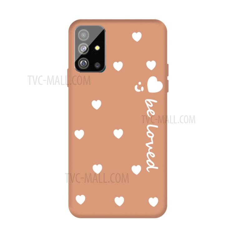 Smile Heart Skin Matte TPU Casing for Samsung Galaxy S20 Plus - Orange-1