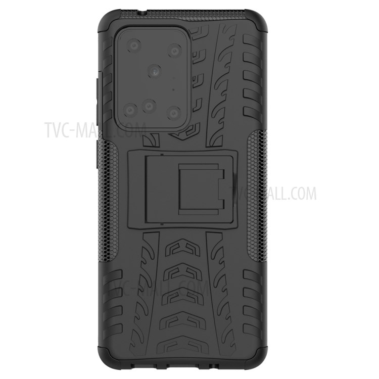 Cool Tyre Pattern PC + TPU Shell with Kickstand Casing for Samsung Galaxy S20 Ultra - Black-3