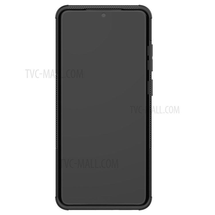 Cool Tyre Pattern PC + TPU Shell with Kickstand Casing for Samsung Galaxy S20 Ultra - Black-7