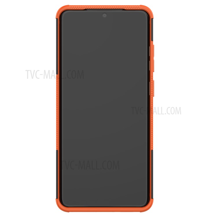 Cool Tyre Pattern PC + TPU Shell with Kickstand Casing for Samsung Galaxy S20 Ultra - Orange-7