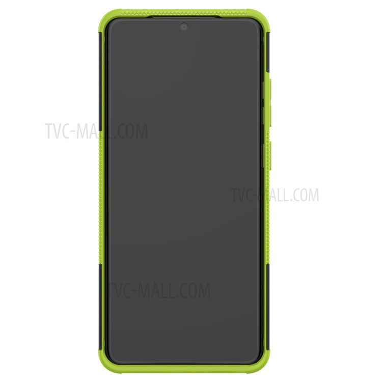 Cool Tyre Pattern PC + TPU Shell with Kickstand Casing for Samsung Galaxy S20 Ultra - Green-7