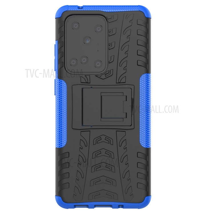 Cool Tyre Pattern PC + TPU Shell with Kickstand Casing for Samsung Galaxy S20 Ultra - Blue-3