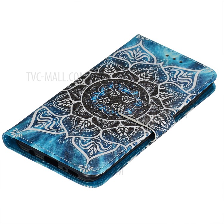 Pattern Printing PU Leather Wallet Phone Cover for Samsung Galaxy A51 - Malanda Flower-5