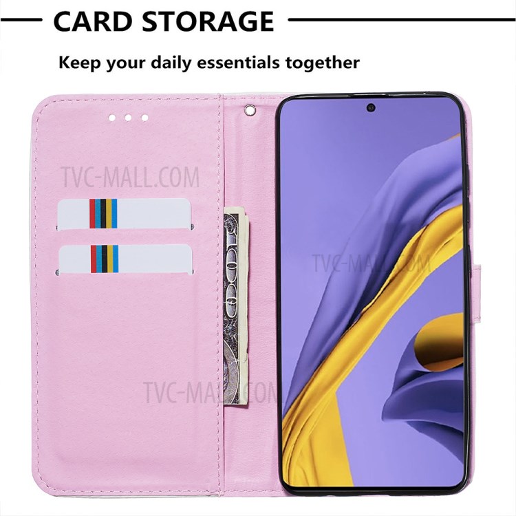 Pattern Printing PU Leather Wallet Phone Cover for Samsung Galaxy A51 - Panda-7