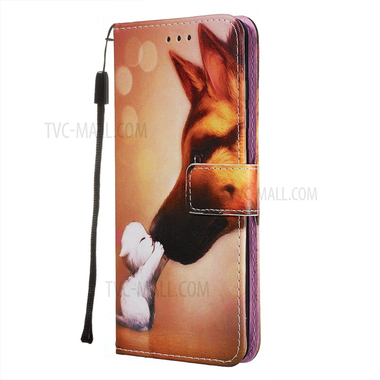 Pattern Printing PU Leather Wallet Phone Cover for Samsung Galaxy A51 - Baby and Mother Animal-3