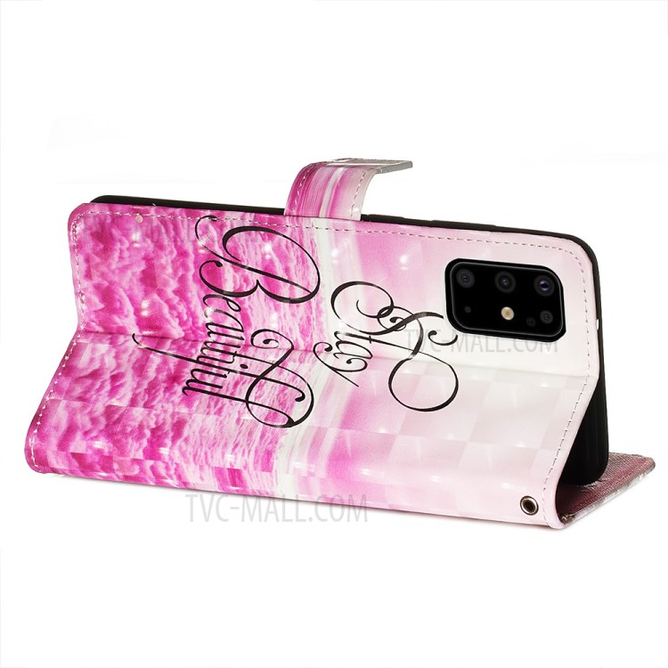 Pattern Printing Light Spot Decor Leather Wallet Case for Samsung Galaxy S20 Plus - Stay Beautiful-6