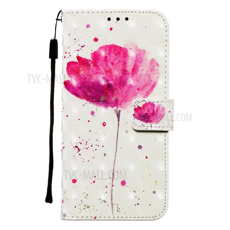 Pattern Printing Light Spot Decor Leather Wallet Case for Samsung Galaxy A51 - Vivid Flower-2