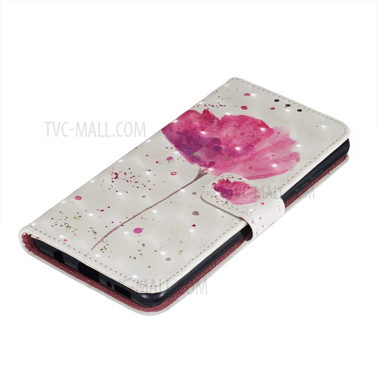 Pattern Printing Light Spot Decor Leather Wallet Case for Samsung Galaxy A51 - Vivid Flower-5