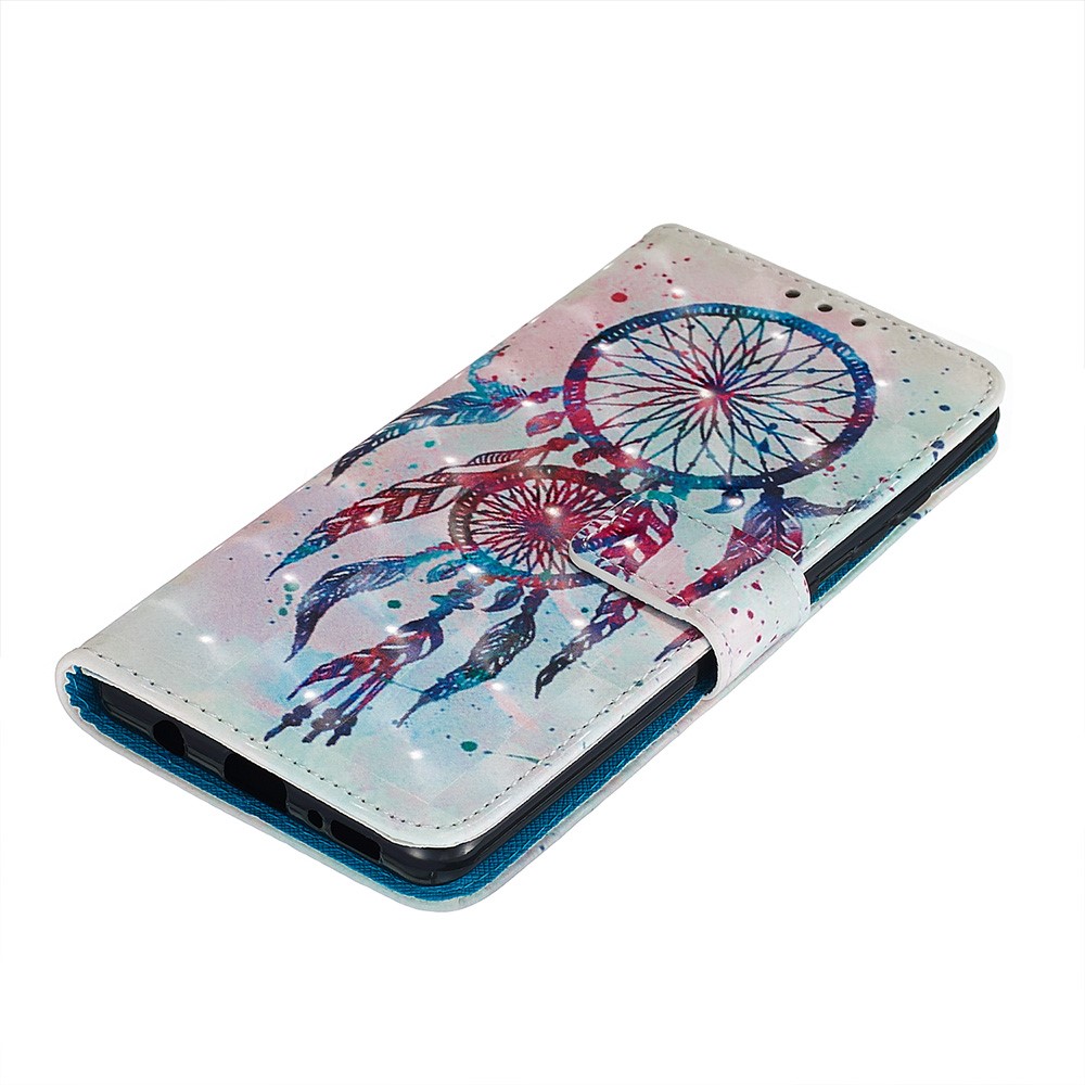 Pattern Printing Light Spot Decor Leather Wallet Case for Samsung Galaxy A51 - Dream Catcher-4