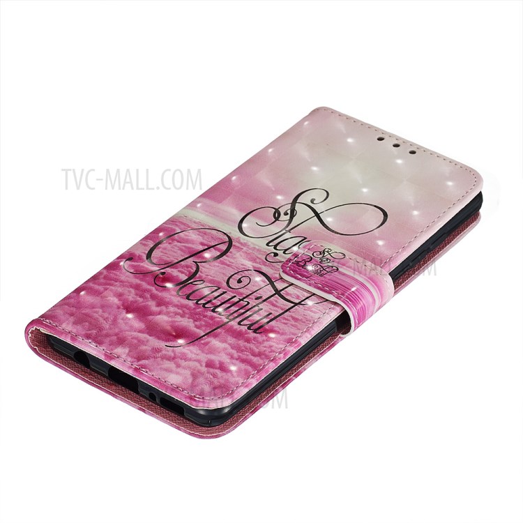 Pattern Printing Light Spot Decor Leather Wallet Case for Samsung Galaxy A51 - Stay Beautiful-5