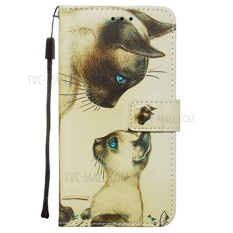 Pattern Printing Light Spot Decor Leather Wallet Case for Samsung Galaxy S20 Ultra - Two Dogs-2