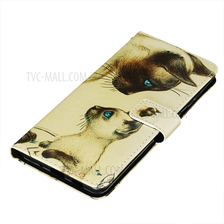 Pattern Printing Light Spot Decor Leather Wallet Case for Samsung Galaxy S20 Ultra - Two Dogs-3