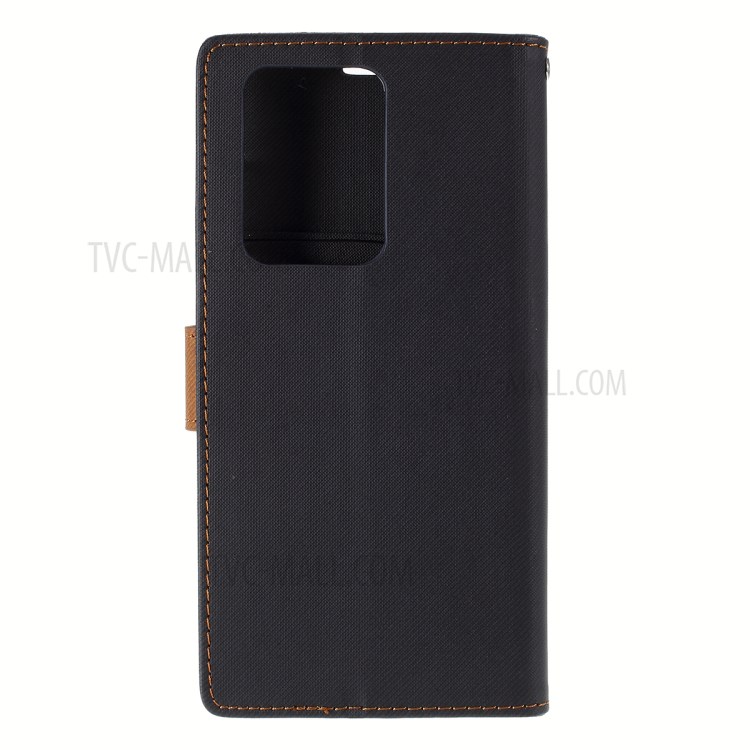 ROAR Twill Skin Leather Wallet Cover for Samsung Galaxy S20 Ultra - Black-2