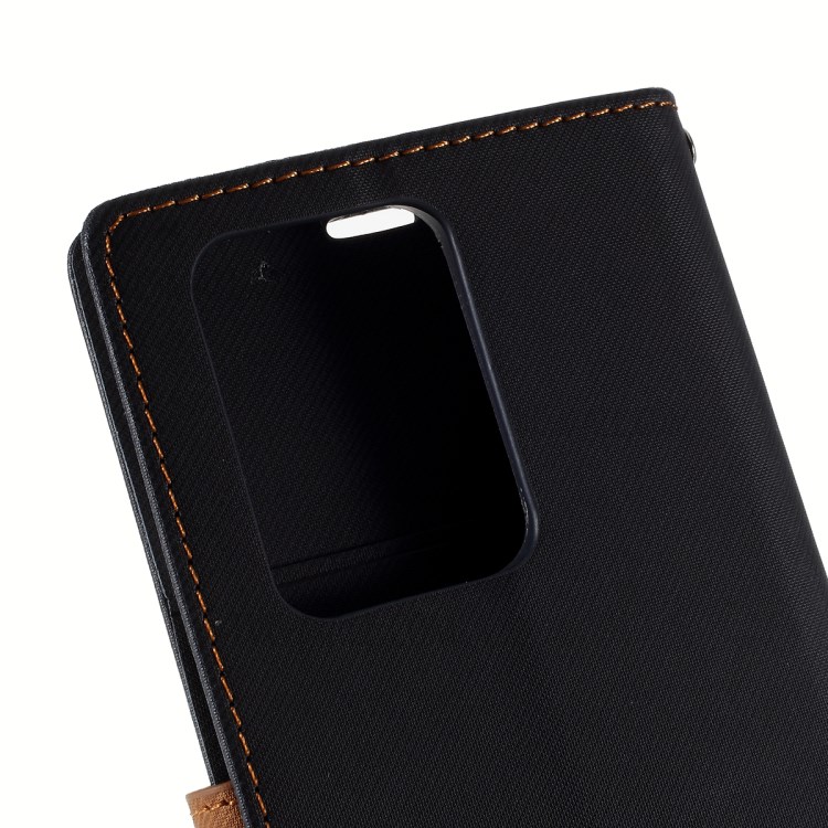 ROAR Twill Skin Leather Wallet Cover for Samsung Galaxy S20 Ultra - Black-3