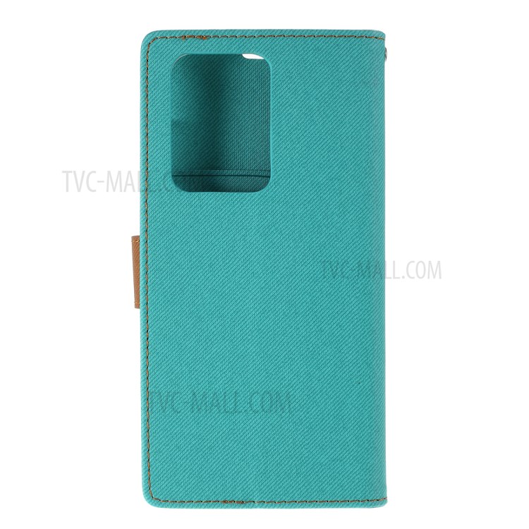 ROAR Twill Skin Leather Wallet Cover for Samsung Galaxy S20 Ultra - Green-3