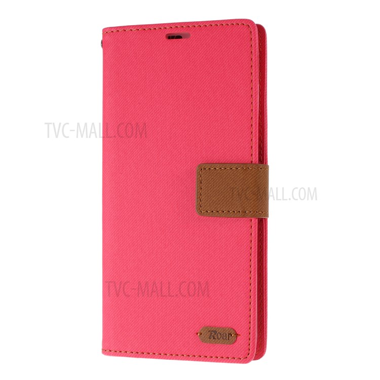ROAR Twill Skin Leather Wallet Cover for Samsung Galaxy S20 Ultra - Rose-2