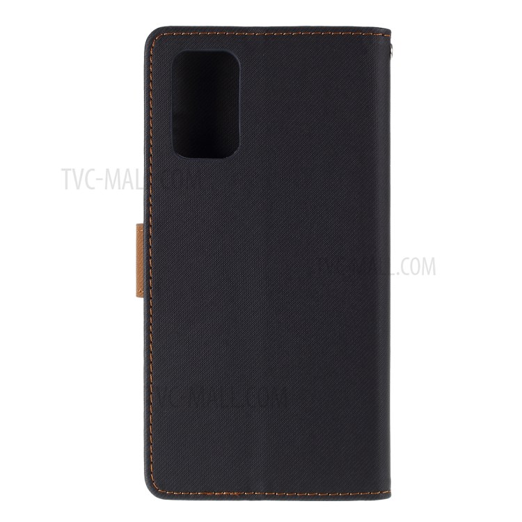 ROAR Twill Surface PU Leather Cover for Samsung Galaxy S20 Plus - Black-3