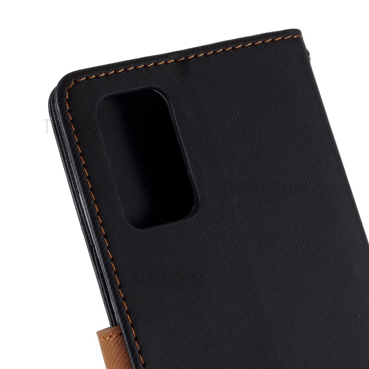 ROAR Twill Surface PU Leather Cover for Samsung Galaxy S20 Plus - Black-4