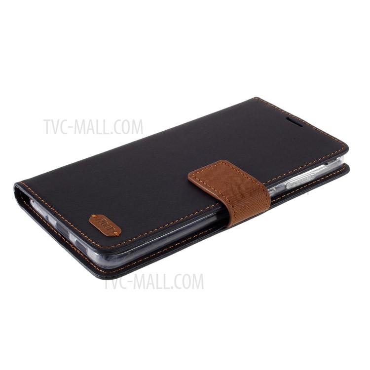 ROAR Twill Surface PU Leather Cover for Samsung Galaxy S20 Plus - Black-5