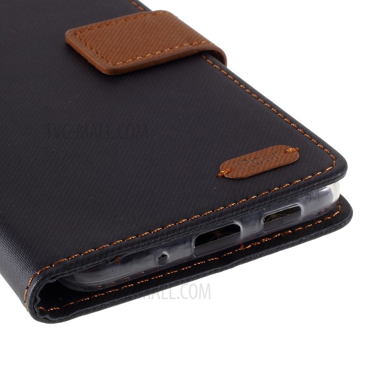 ROAR Twill Surface PU Leather Cover for Samsung Galaxy S20 Plus - Black-7