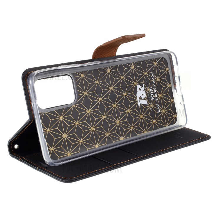 ROAR Twill Surface PU Leather Cover for Samsung Galaxy S20 Plus - Black-8