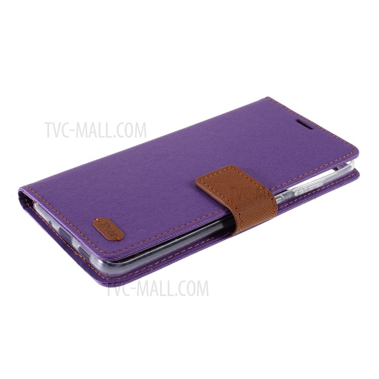 RUGIDO Sarja Superfície Tampa De Couro PU Para Samsung Galaxy S20 Mais - Roxa-4