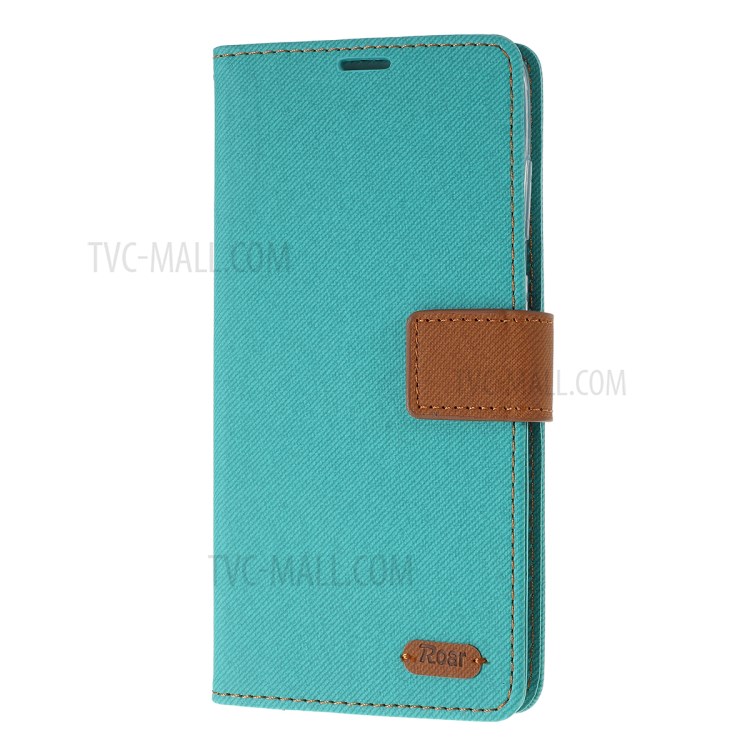 ROAR Twill Surface PU Leather Cover for Samsung Galaxy S20 Plus - Green-2