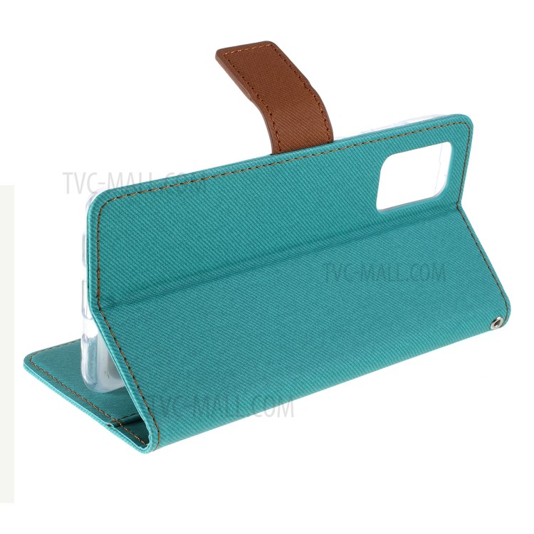 ROAR Twill Surface PU Leather Cover for Samsung Galaxy S20 Plus - Green-5
