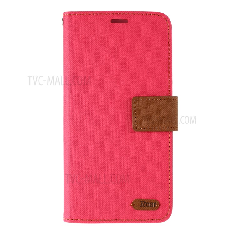 ROAR Köper Haut Stil Ledermappenkasten Für Samsung-Galaxie S20 - Rose-1