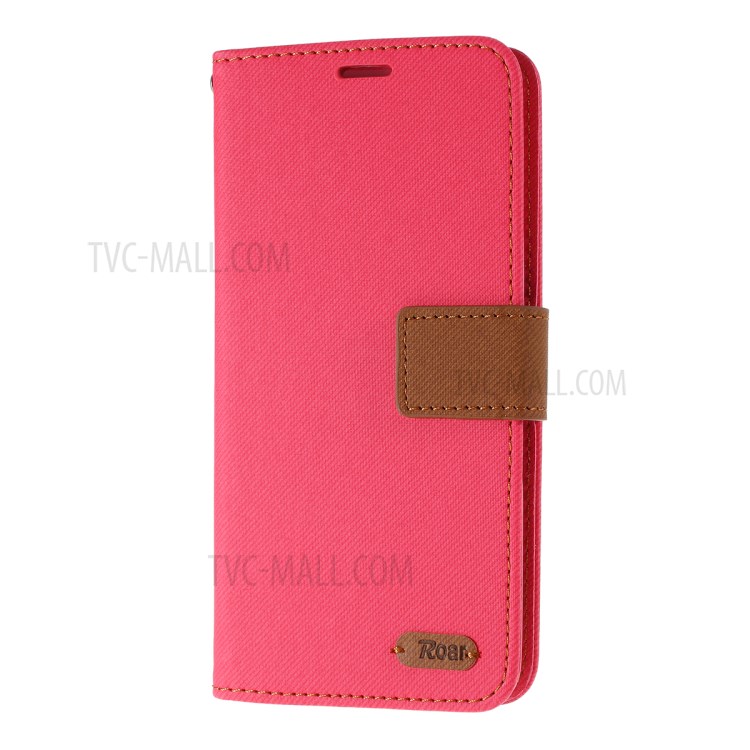 ROAR Köper Haut Stil Ledermappenkasten Für Samsung-Galaxie S20 - Rose-2
