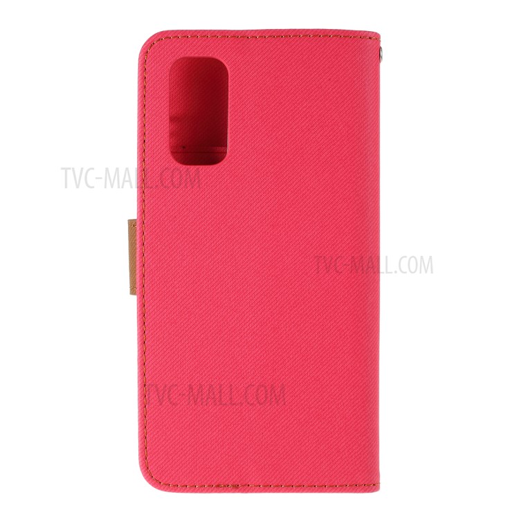 ROAR Köper Haut Stil Ledermappenkasten Für Samsung-Galaxie S20 - Rose-3