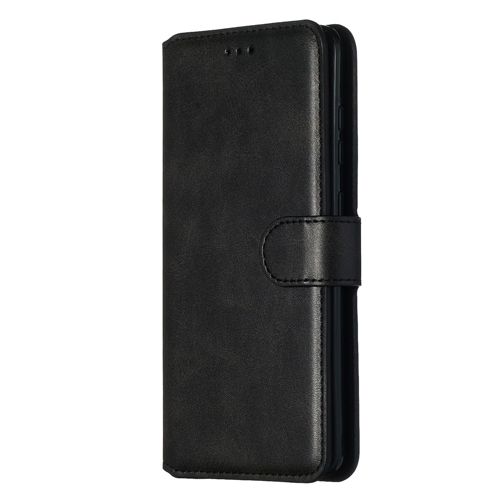 With Wallet Stand Flip Leather Phone Covering for Samsung Galaxy S20 - Black-5