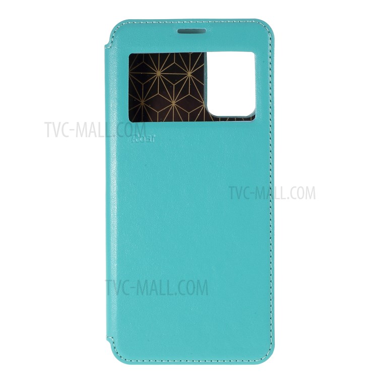 ROAR Noble View Window Leather Cell Phone Case with Stand for Samsung Galaxy S20 Plus - Blue-1