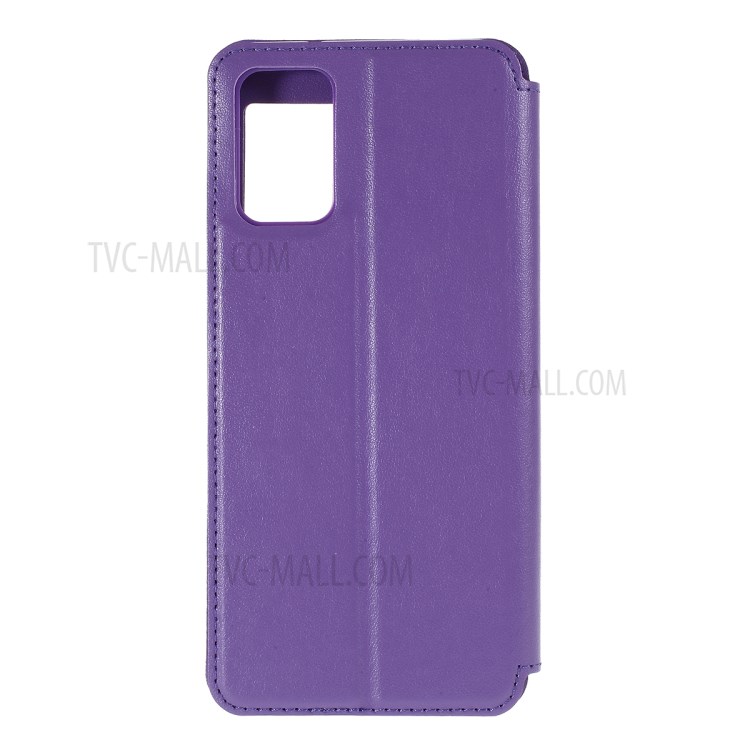 ROAR Noble View Window Leather Cell Phone Case with Stand for Samsung Galaxy S20 Plus - Purple-3