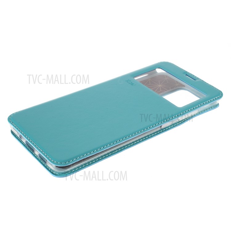 ROAR Noble View Window Stand Leather Cell Phone Cover for Samsung Galaxy S20 Ultra - Blue-4