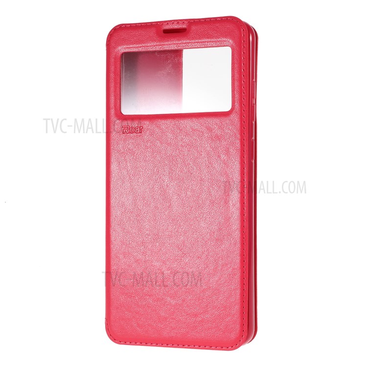 ROAR Noble View Window Stand Leather Cell Phone Cover for Samsung Galaxy S20 Ultra - Red-2