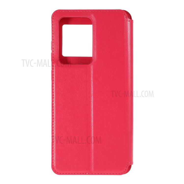 ROAR Noble View Window Stand Leather Cell Phone Cover for Samsung Galaxy S20 Ultra - Red-3