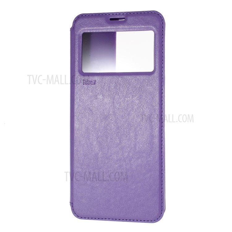 ROAR Noble View Window Stand Leather Cell Phone Cover for Samsung Galaxy S20 Ultra - Purple-2