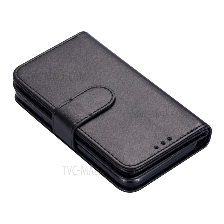 With 9 Card Slots Cell Phone Leather Case for Samsung Galaxy S20 Plus - Black-3