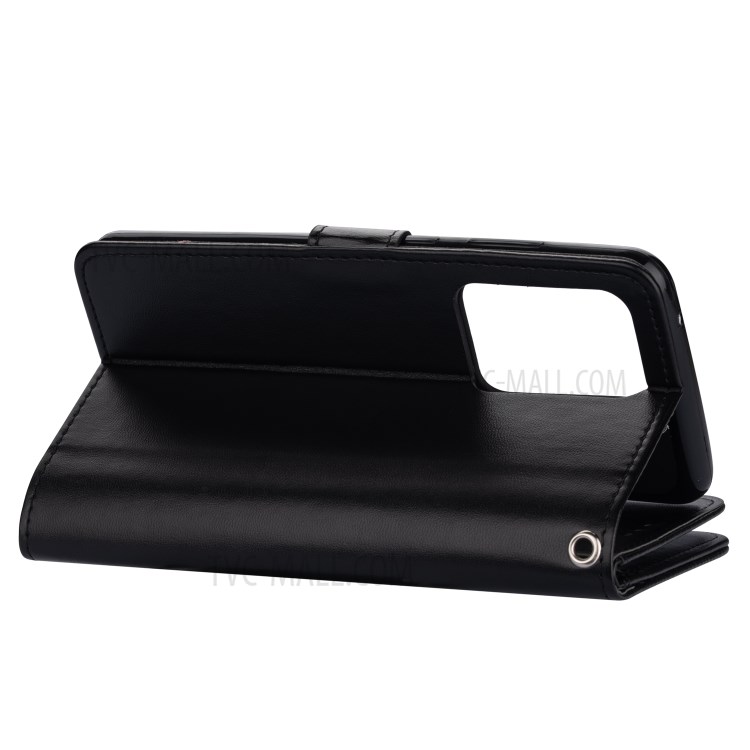 With 9 Card Slots Cell Phone Leather Case for Samsung Galaxy S20 Plus - Black-8