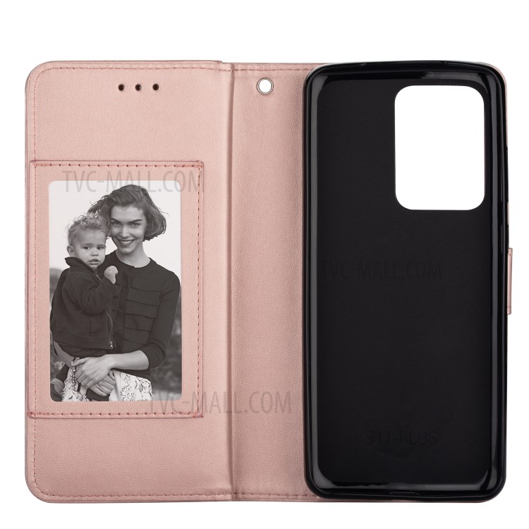 For Samsung Galaxy S20 Detachable 2-in-1 PU Leather Phone Case with 9 Card Slots - Rose Gold-8