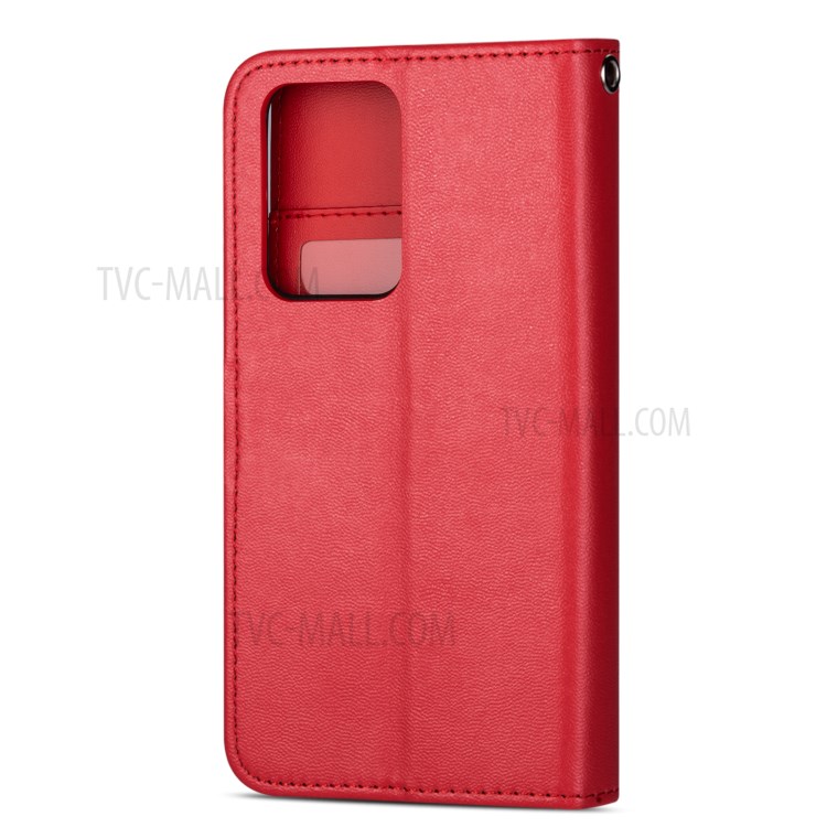 For Samsung Galaxy S20 Detachable 2-in-1 PU Leather Phone Case with 9 Card Slots - Red-6