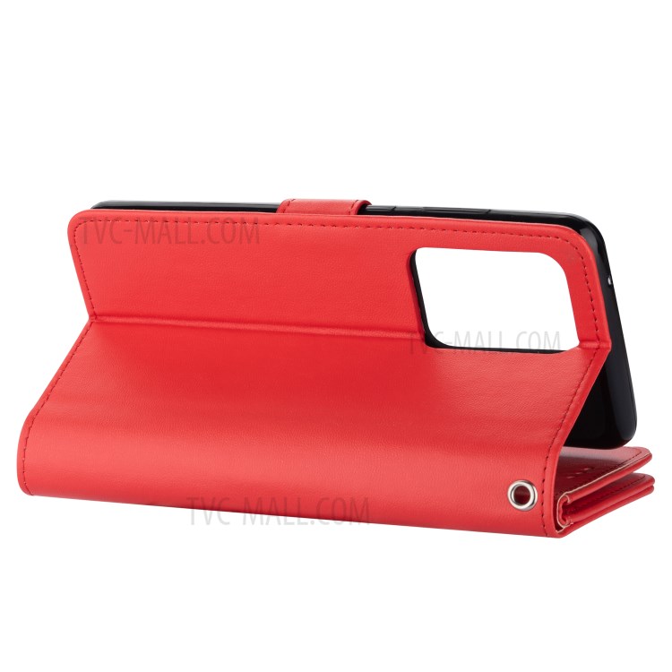For Samsung Galaxy S20 Detachable 2-in-1 PU Leather Phone Case with 9 Card Slots - Red-8