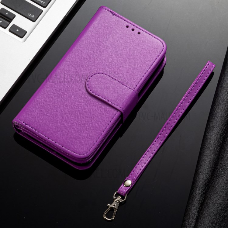For Samsung Galaxy S20 Ultra Detachable 2-in-1 PU Leather Phone Case with 9 Card Slots - Purple-5