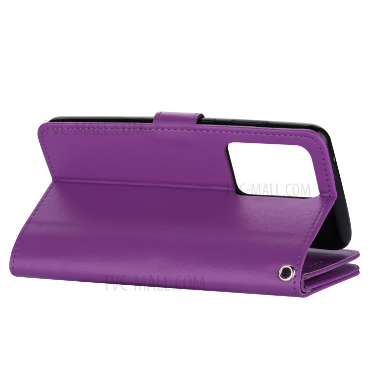For Samsung Galaxy S20 Ultra Detachable 2-in-1 PU Leather Phone Case with 9 Card Slots - Purple-8